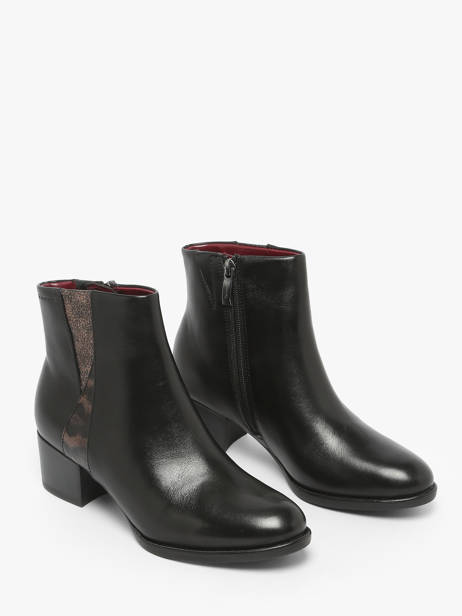 Enkellaarsjes Met Hak Uit Leder Tamaris Zwart women 45 ander zicht 2